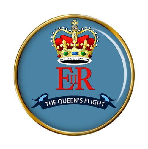 Queen flight raf pin badge - queen's,