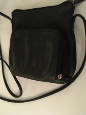 Stonemountain Black Handbag With Crossbody Handle
