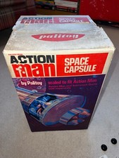 Vintage 1st Issue Action Man Space Capsule + Paperwork + Astronaut Outfit Boxed