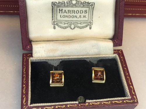 Vintage 9ct gold amber - 9ct,
