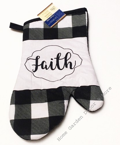 Fabric kitchen oven mitt - kitchen,