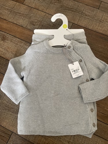 Baby months grey knitted - 9-12,
