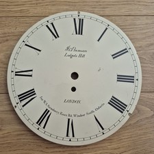 Antique Round Wall Clock Face Dial J W Benson Ludgate Hill London 305mm Dia .A.