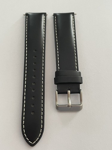 Lorus 20mm black - black, leather