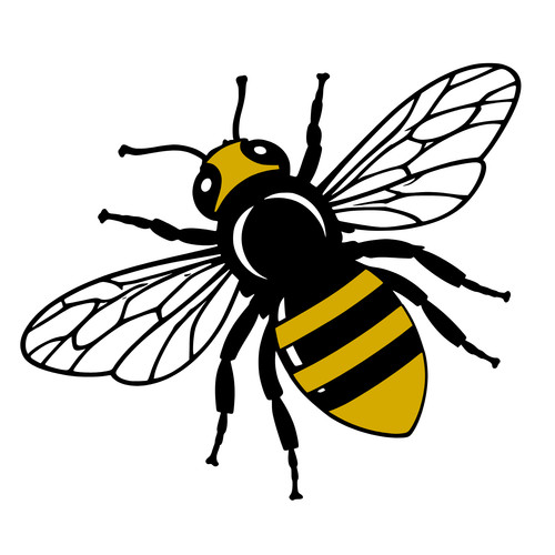 Bee vinyl stickers decals - bee,