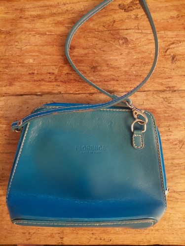 Turquoise teal small leather - teal,