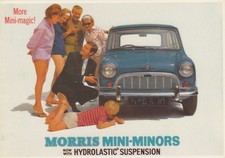 Advertising Art Postcard - Morris Mini Minors, Vintage Motor Cars  RR23088