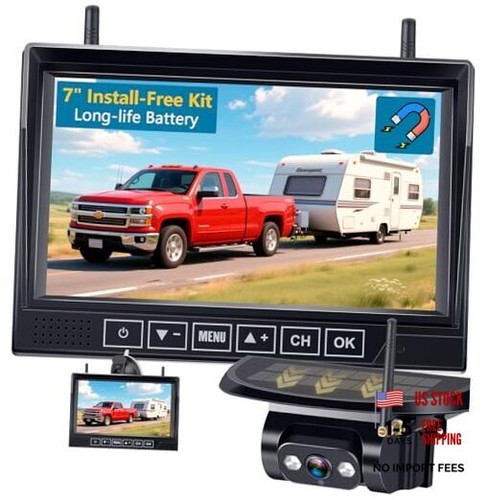 Magnetic wireless backup - magnetic, rv