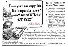 BSA '.177 Club Air Rifles ADVERT Small Vintage 1950s Print Ad 162/15