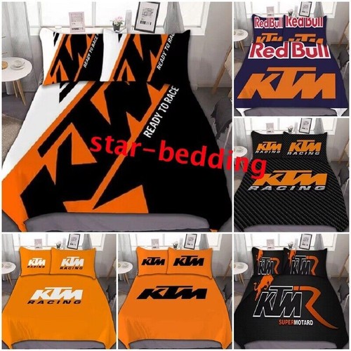Ktm motorcycle racing duvet - racing,