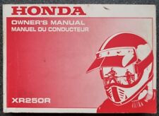 USED GENUINE HONDA XR250R TRAIL/ENDURO BIKE OWNERS MANUAL YEAR 2000 38KCE630