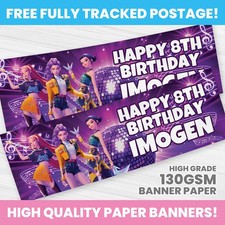 KPOP BANNER PERSONALISED ANY NAME PHOTO DEMON HUNTERS PARTY BANNERS