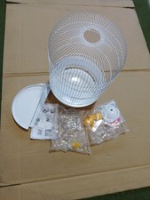 Parakeet Budgie Canary Small Bird Cage Portable White H45cm x W30cm Complete