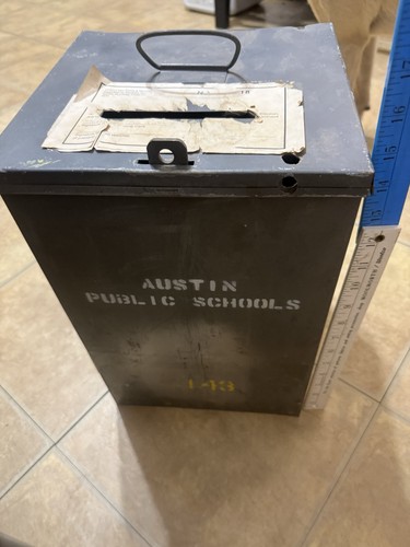 Ballot box old vintage - old, metal