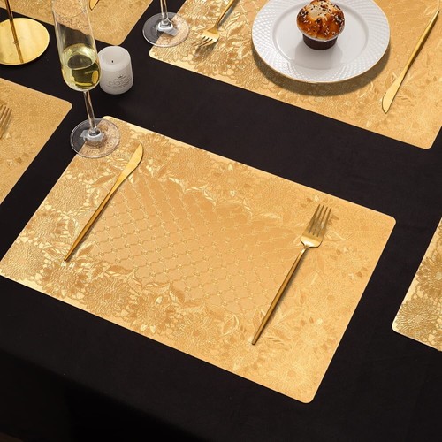 Plastic hining gold - gold, placemats