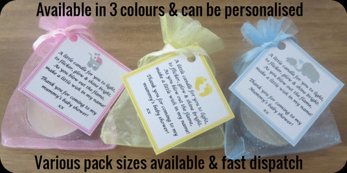 Baby shower candle tea - tea, light