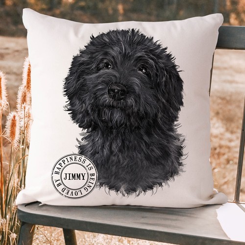 Personalised black cockapoo - personalised,