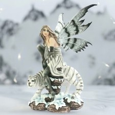 Magical Fairy And White Tiger