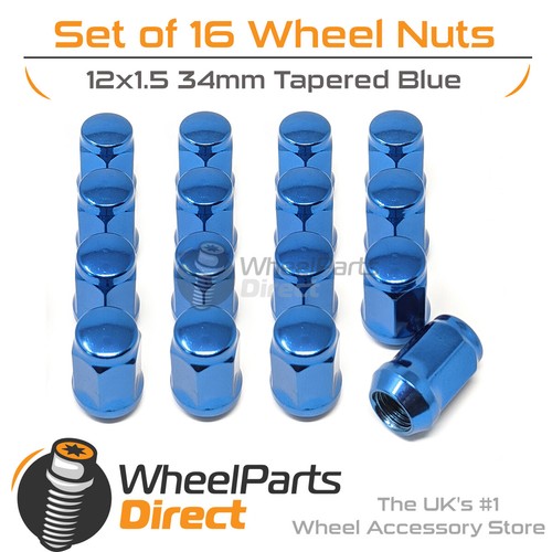 Blue wheel nuts 12x1 - wheel, (16)