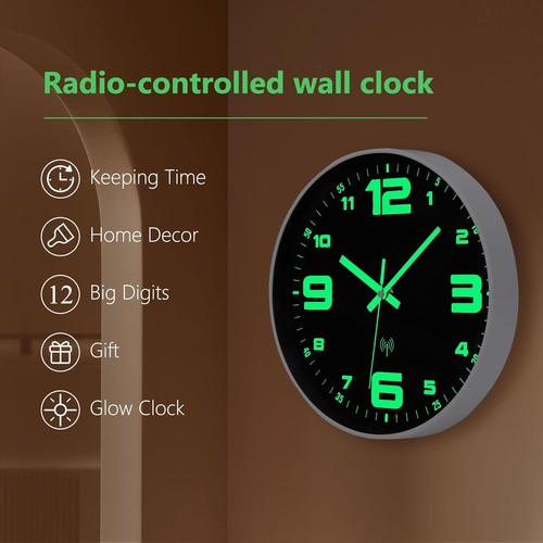 Luminous wall clock silent - clock,