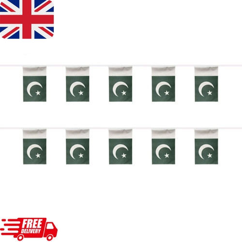Pakistan bunting flags 20pcs - bunting,