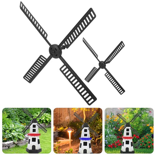 2pcs black plastic windmill - 2pcs,