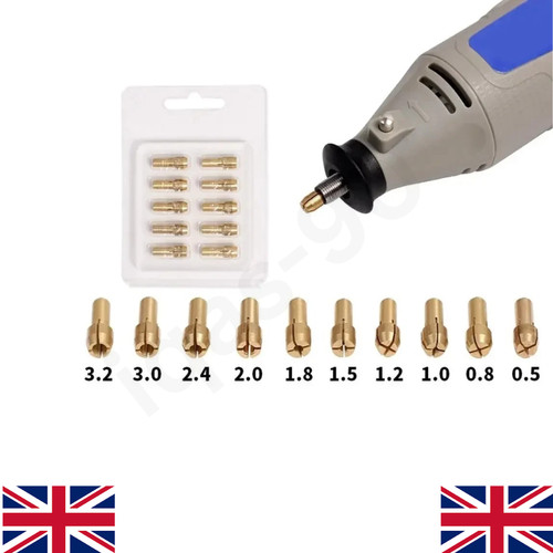 10pcs mini drill - drill, chuck