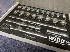 Wiha Socket Set - 23 Piece 3/8" Drive Metric - 12 sided