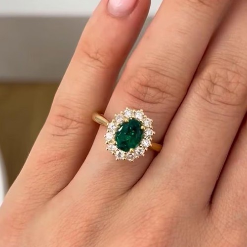 Oval shape green - 2,