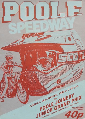 Poole speedway programme - speedway,