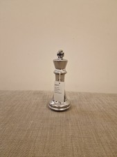 Next Chess Ornament-Silver Ceramic Chess Piece Sculpture Statue Figure Gift New
