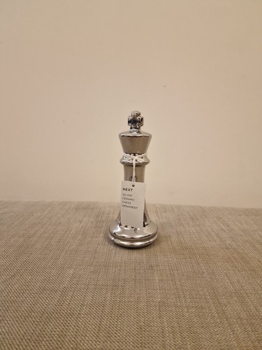 Next chess ornament - chess, ornament-silver