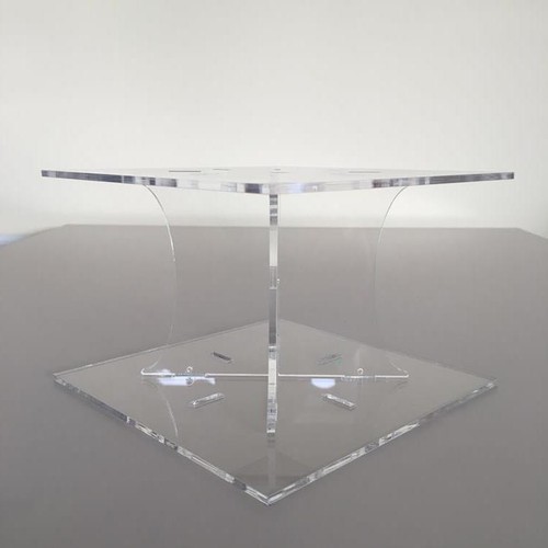 Plain square clear cake - square,