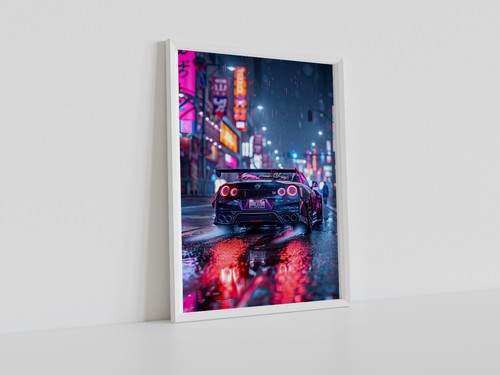 Nissan gtr car - gtr, poster
