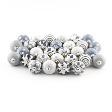 10/20/30 Round Grey White Ceramic Knob Pull Handle Door Cabinet Drawer Cupboard