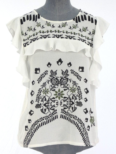 Zara bohemian blouse white - blouse,