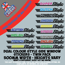 DUAL Colour Style Side Window