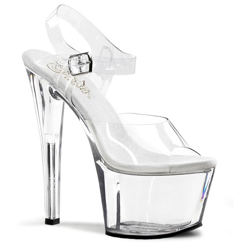 Pleaser sky 308 clear - pleaser, 7"