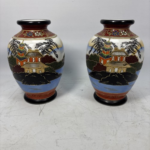 Japanese satsuma vase hand - satsuma,