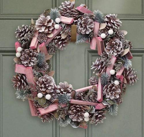 Luxury door spring wreath - spring,