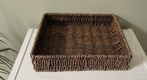 Vintage seagrass square - vintage,