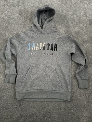 Trapstar grey hoodie size - grey,