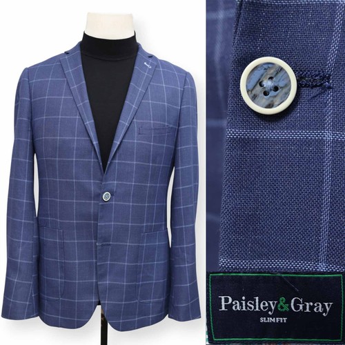 Paisley gray mens blue - gray,