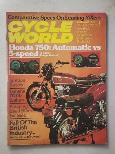 Cycle world september - cycle, 1976