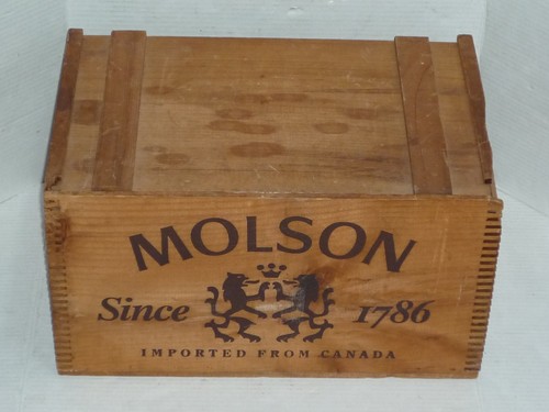 Vintage molson canada wood - vintage,