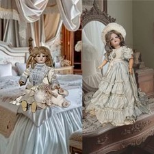 Antique bisque doll dgam - bisque,