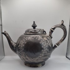 Vintage sheffield plate teapot - vintage,