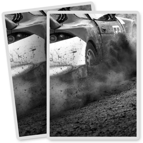 Vinyl stickers 7x10cm bw - vinyl,