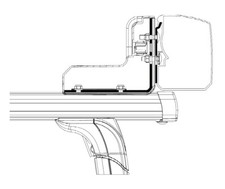 Thule Mounting Bracket for Roof Rack Bars Mount - Fits Omnistor 3200 Awning