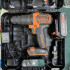 Black + Decker BCD700S Cordless Hammer Drill with 18V 1.5Ah Battery & Charger